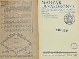 Magyar olvasókönyv címlapja
