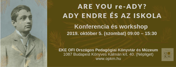 Konferencia és workshop pedagógusoknak, könyvtárosoknak, érdeklődőknek 2019. október 5. (szombat) 09:00 – 15:30