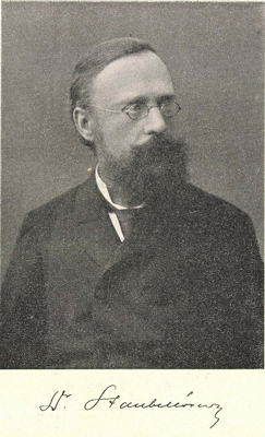 Staub Móric arcképe és aláírása