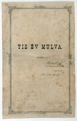 Fogadalom a tízéves érettségi találkozó megtartására, Késmárk, 1889. június 11.
